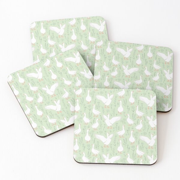 Item preview, cute pastel geese and doodle florals simple minimalistic nursery easter designed and sold by art-tee-ua.