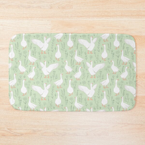 Item preview, cute pastel geese and doodle florals simple minimalistic nursery easter designed and sold by art-tee-ua.