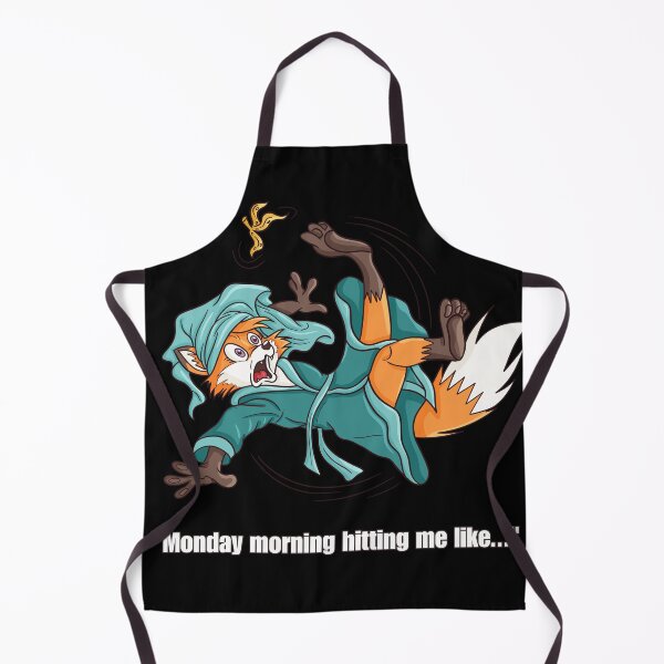 Item preview, Funny Monday Morning Fox Falling - Relatable Sarcastic Meme designed and sold by Turiva.