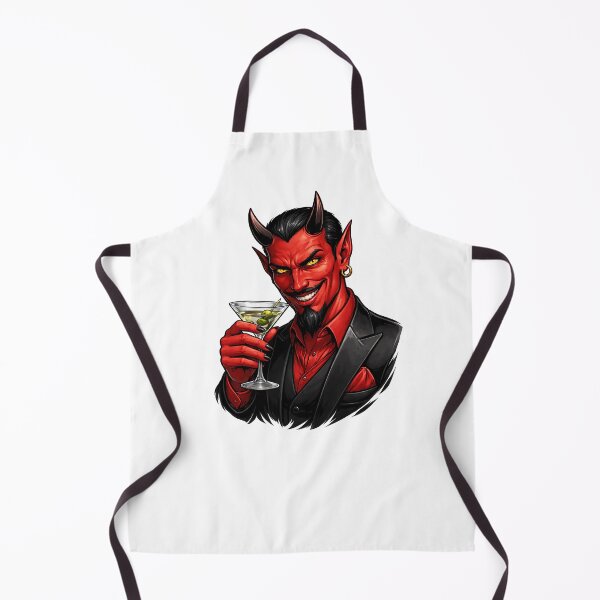 Item preview, Devil Drinking a Martini designed and sold by PIXEL POP DESIGNS - Beyond the Norm!.