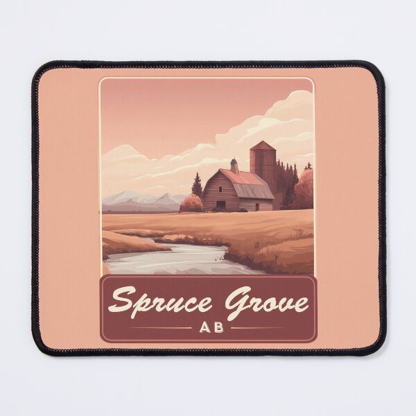 Item preview, Spruce Grove Alberta Country Road Spruce Grove AB Field & Barn Landscape Rural Canada designed and sold by meganohm.