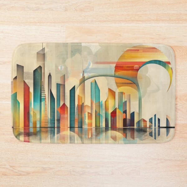 Item preview, Horizon in Motion: Abstract Citylight designed and sold by NeoNebulaArt.