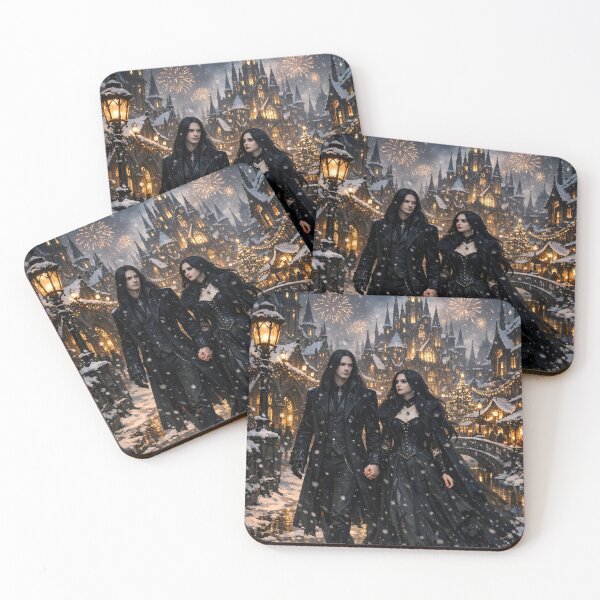 Item preview, Dark silhouettes in an enchanted city designed and sold by KunstGeist.