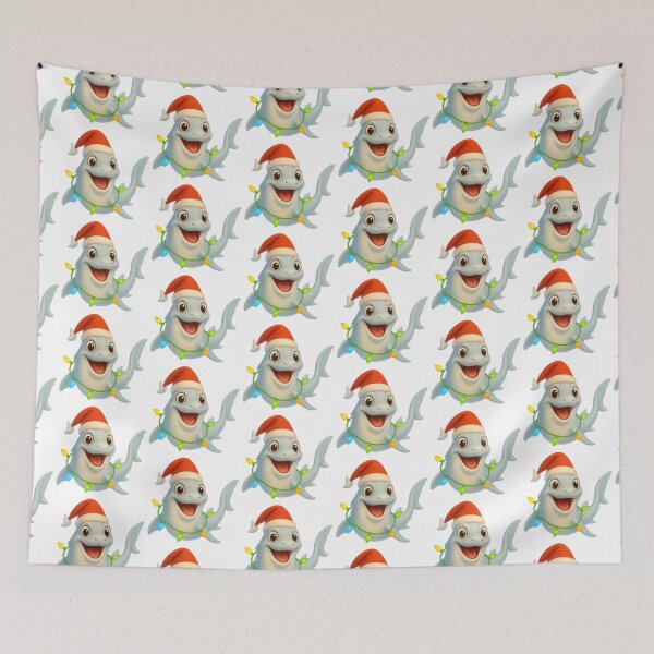 Item preview, Christmas Ghost Shark designed and sold by Sillytoe.
