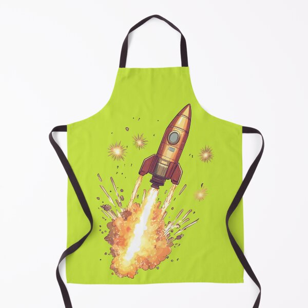 Item preview, Golden Retro Rocket Launch Illustration designed and sold by SyberGen.