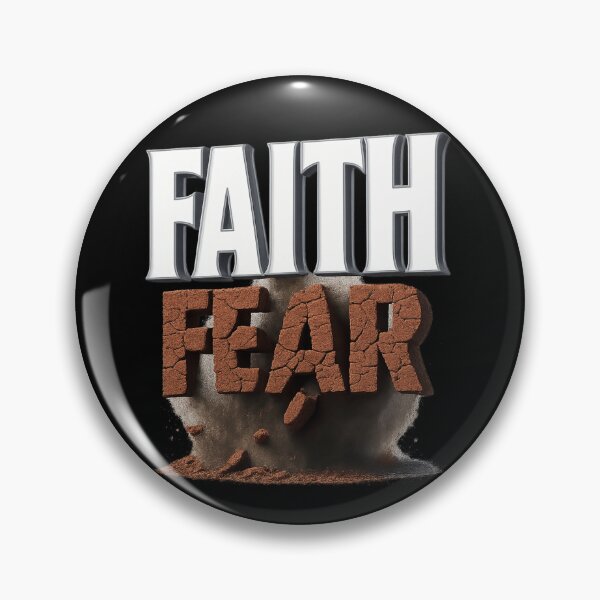 Item preview, FAITH OVER FEAR - Crushing Stone Art - Christian Quote designed and sold by Urban-InkStudio.