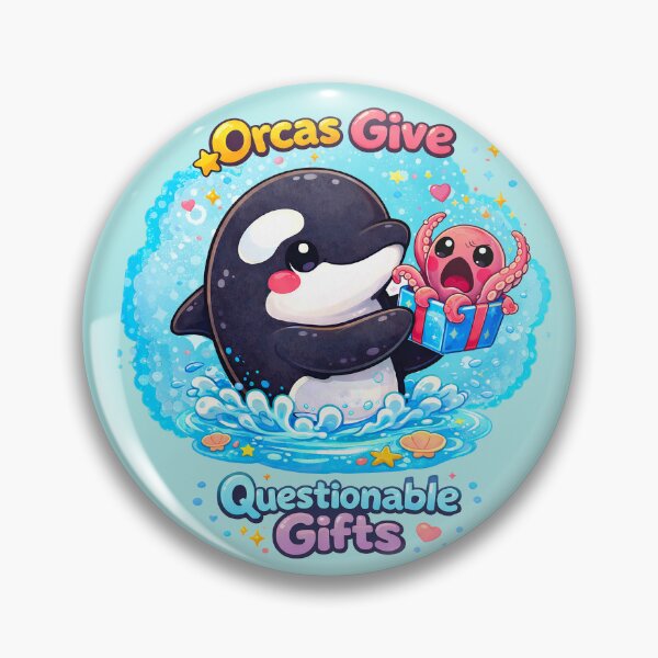 Artikelvorschau, Oktopusse und Orcas verschenken fragwürdige Geschenke! entworfen und verkauft von Wondergirl Wanderings.