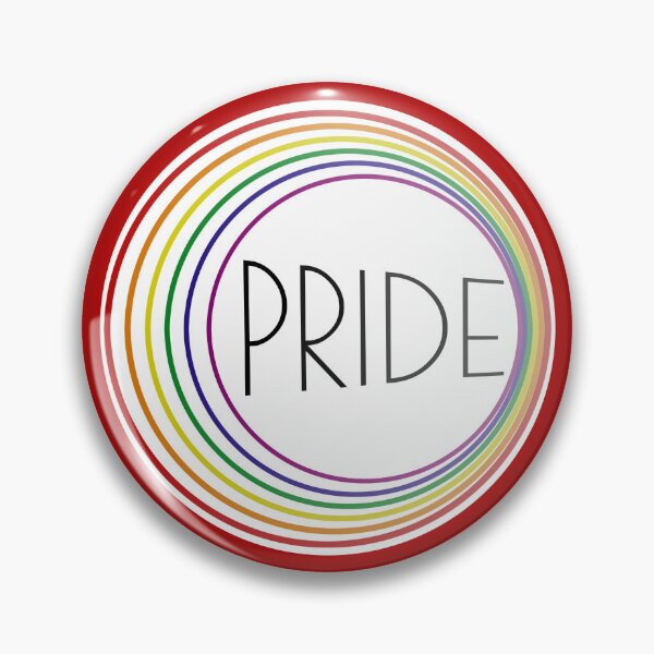 Item preview, Red Rainbow Gay Pride Line Art Faded Circles designed and sold by TackyTime.