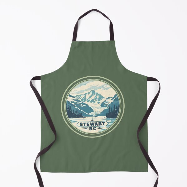 Item preview, Stewart British Columbia Canada Circle Badge Art Stewart BC Sailboats & Glacier Mountains Coastal Mountain designed and sold by meganohm.