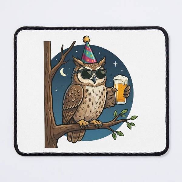 Item preview, Cool Owl Party Animal Beer Lover Night designed and sold by k3rstman1.
