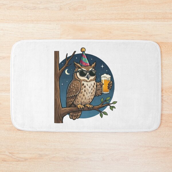 Item preview, Cool Owl Party Animal Beer Lover Night designed and sold by k3rstman1.