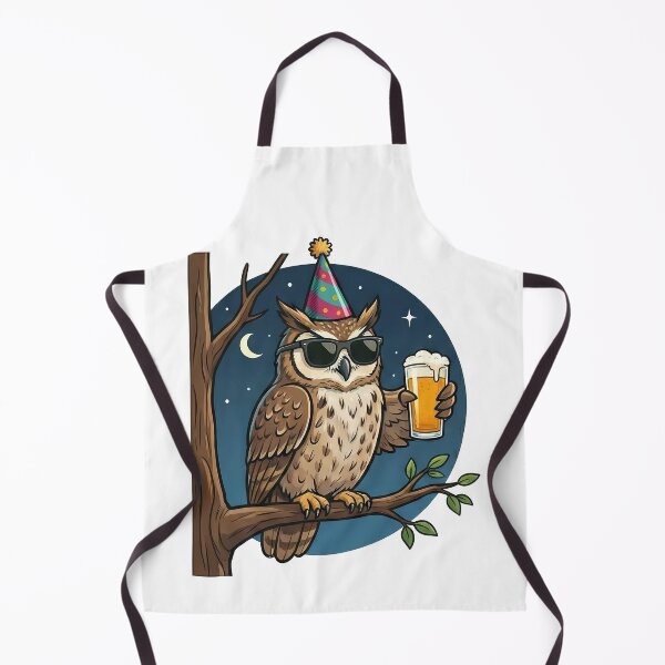 Item preview, Cool Owl Party Animal Beer Lover Night designed and sold by k3rstman1.