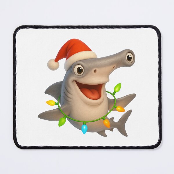 Item preview, Christmas Great Hammerhead Shark designed and sold by Sillytoe.