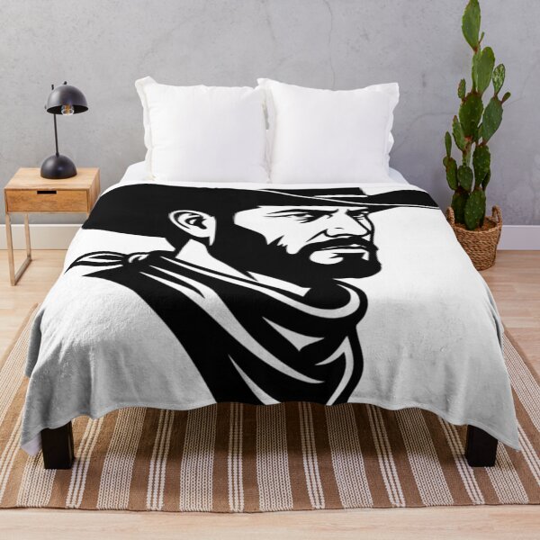 Item preview, Cowboy Silhouette Portrait - Western Americana Art designed and sold by AuraMotivate.