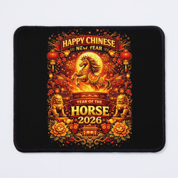 Item preview, Happy Chinese New year of the Horse 2026 designed and sold by PluffyPanda.