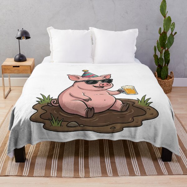 Item preview, Funny Pig Party Animal Beer Mud designed and sold by k3rstman1.