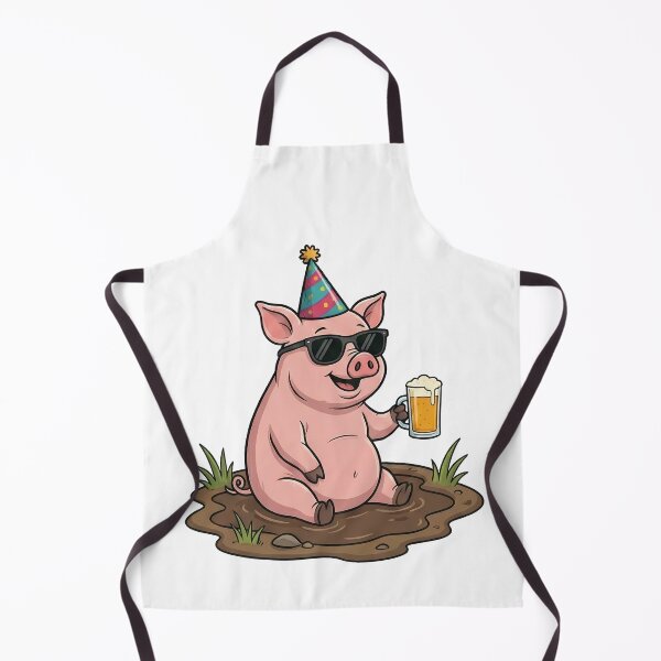 Item preview, Funny Pig Party Animal Beer Mud designed and sold by k3rstman1.