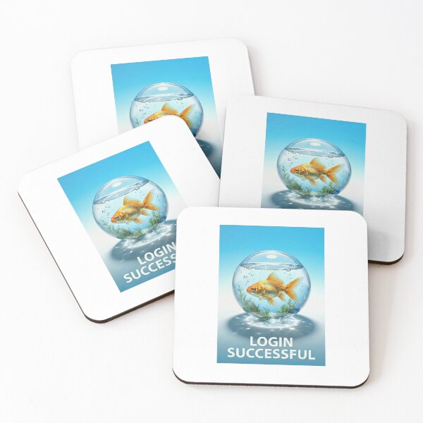 Item preview, Frutiger Aero Goldfish Login Successful 2000s Aesthetic designed and sold by rockyRG.
