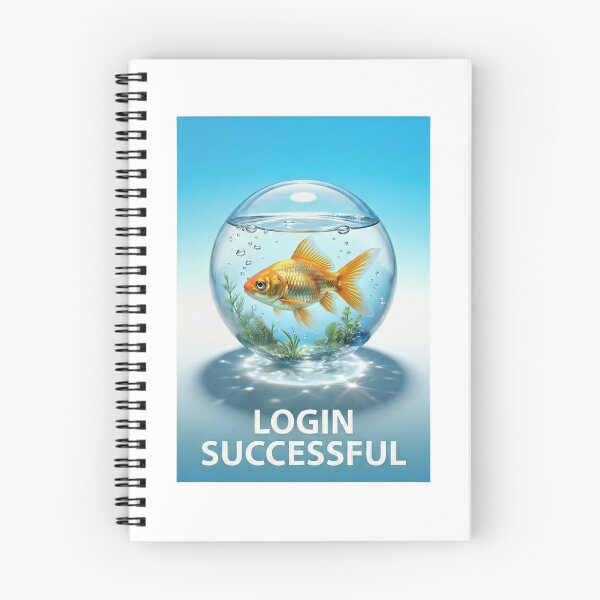 Item preview, Frutiger Aero Goldfish Login Successful 2000s Aesthetic designed and sold by rockyRG.
