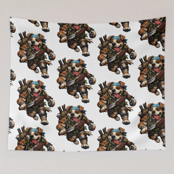 Item preview, Action Hero Dog Adventurer Illustration designed and sold by TeeTimeTreasure.