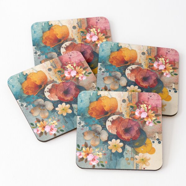 Item preview, Vibrant Floral Collage designed and sold by Modern-Tropical.