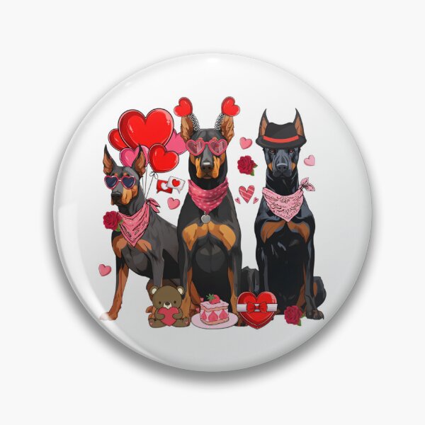 Item preview, Valentine dog, Doberman, Doberman Mom, Doberman Lover, valentine lovely dog designed and sold by sapnaela.