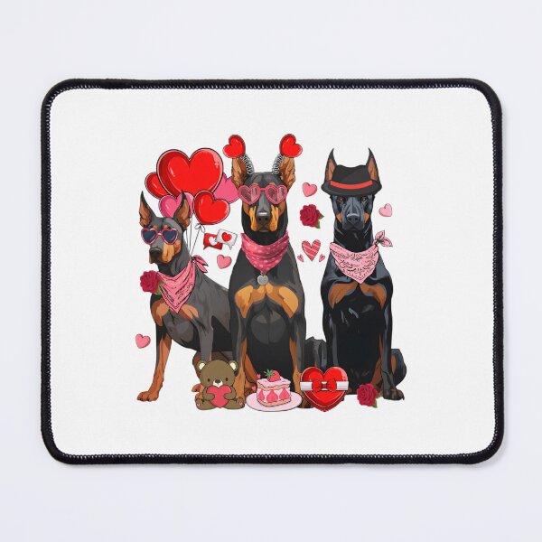 Item preview, Valentine dog, Doberman, Doberman Mom, Doberman Lover, valentine lovely dog designed and sold by sapnaela.