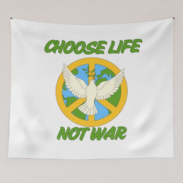 Item preview, Choose Life Not War Peace Activism Graphic designed and sold by FreedomAndLove.