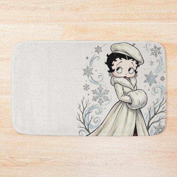 Item preview, Winter Betty Boop in White Fur Coat designed and sold by LyssasMindArt.