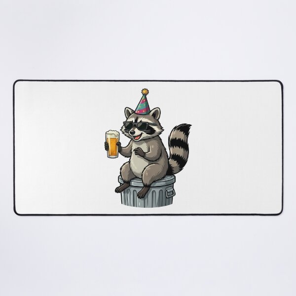 Item preview, Funny Raccoon Party Animal Beer Trash Panda designed and sold by k3rstman1.
