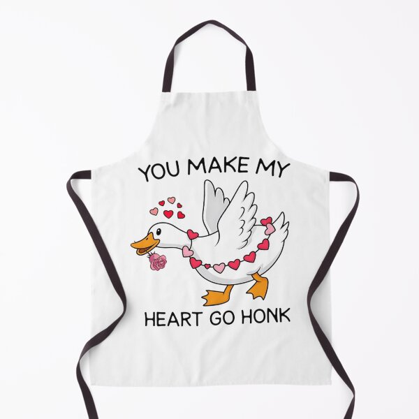 Item preview, You Make My Heart Go Honk, Cute Goose, Funny Valentine Goose designed and sold by sapnaela.