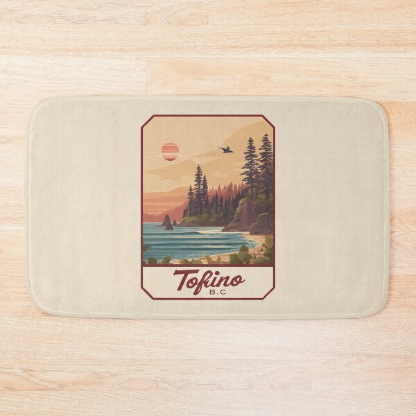 Item preview, Tofino British Columbia Canada Coastal Art Tofino BC Ocean Sunset Forest West Coast Landscape Pacific Canada designed and sold by meganohm.