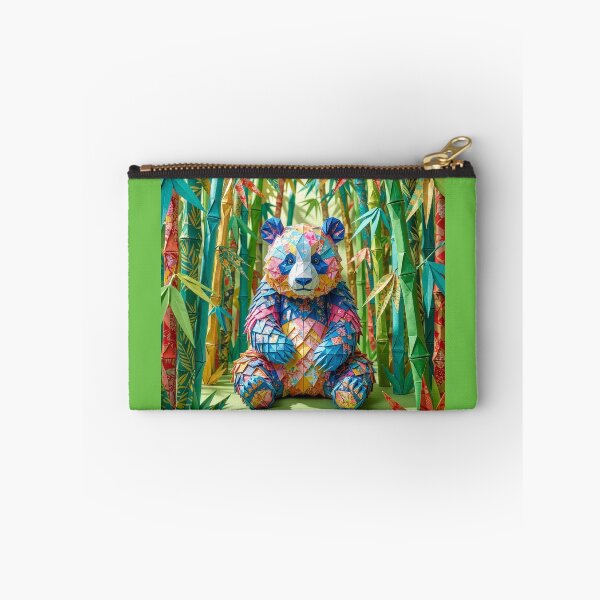 Item preview, Origami Panda Bear in Grove of Origami Bamboo designed and sold by Tridentulus.