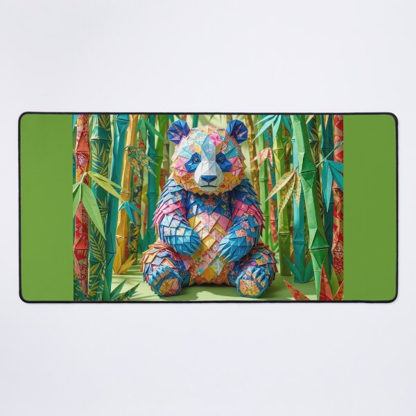 Item preview, Origami Panda Bear in Grove of Origami Bamboo designed and sold by Tridentulus.
