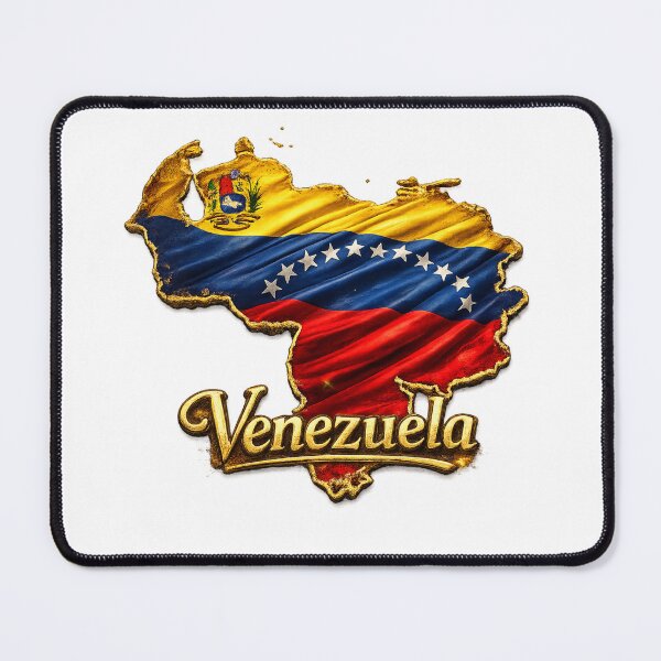 Item preview, Map of Venezuela draped in national flag designed and sold by jpm70.
