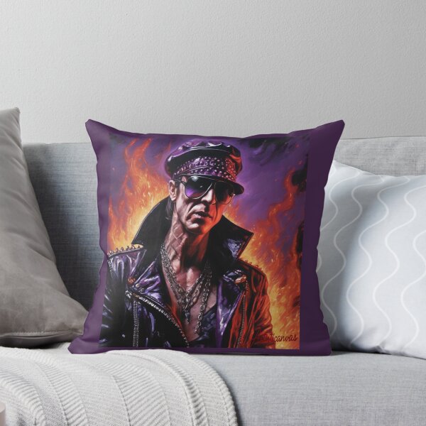 Item preview, "Klaus Meine: Legendary Frontman in Flames" designed and sold by Artisticanvas.