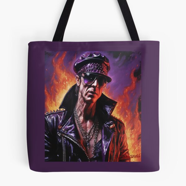 Item preview, "Klaus Meine: Legendary Frontman in Flames" designed and sold by Artisticanvas.