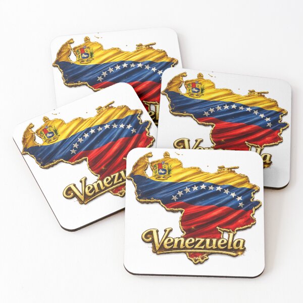 Item preview, Map of Venezuela draped in national flag designed and sold by jpm70.