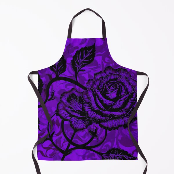 Item preview, Gothic Purple Rose Illustration designed and sold by Blooms & Paws Haven .