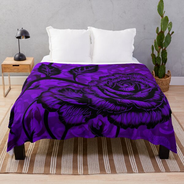 Item preview, Gothic Purple Rose Illustration designed and sold by Blooms & Paws Haven .