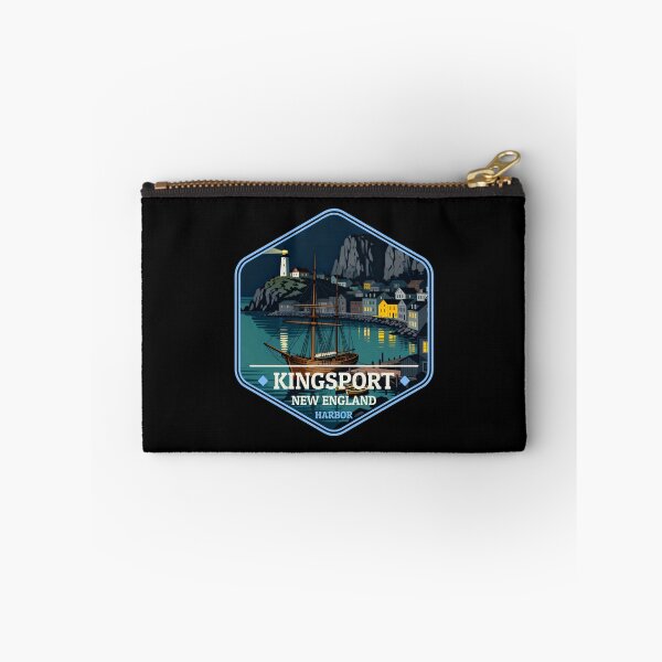 Item preview, Kingsport – New England Harbor Vintage Travel Badge designed and sold by GEEK-FACTORY-EU.