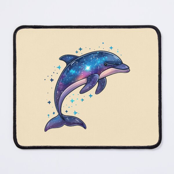 Item preview, Cosmic Galaxy Dolphin Illustration designed and sold by SyberGen.