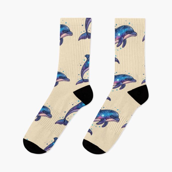 Item preview, Cosmic Galaxy Dolphin Illustration designed and sold by SyberGen.