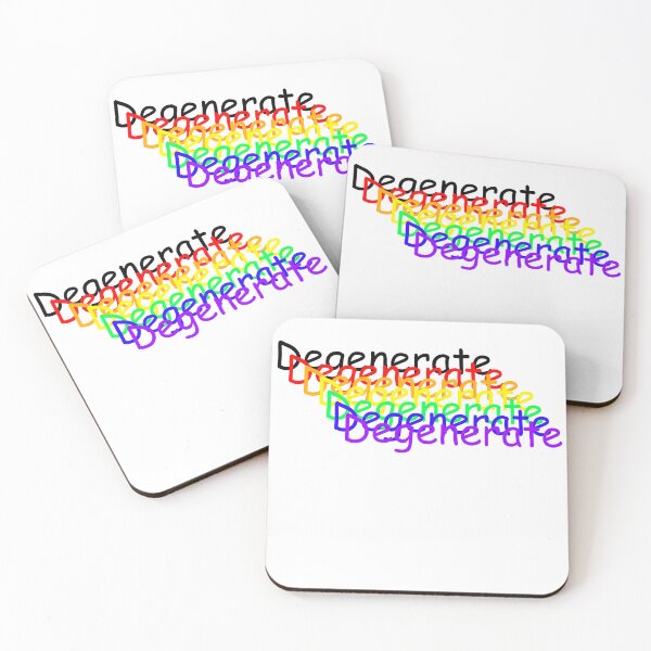Item preview, Rainbow Degenerate, dark on light. designed and sold by Plaer1.
