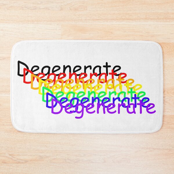 Item preview, Rainbow Degenerate, dark on light. designed and sold by Plaer1.