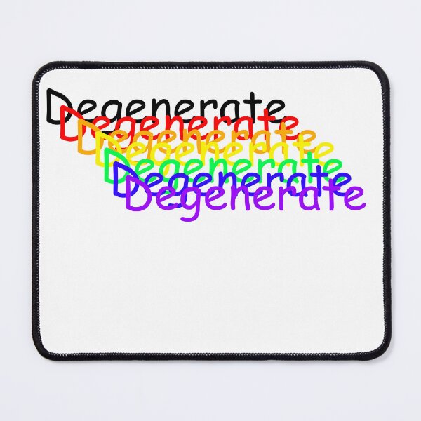 Item preview, Rainbow Degenerate, dark on light. designed and sold by Plaer1.