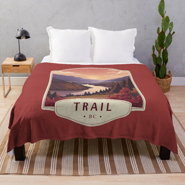 Item preview, Trail British Columbia Canada Sunset Trail BC Mountain River & Bridge Canadian Kootenays designed and sold by meganohm.