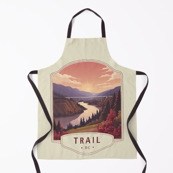Item preview, Trail British Columbia Canada Sunset Trail BC Mountain River & Bridge Canadian Kootenays designed and sold by meganohm.