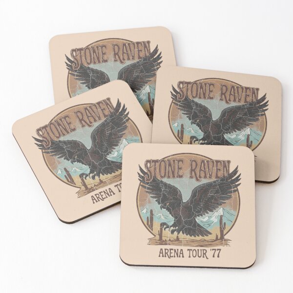 Item preview, Stone Raven Arena Tour '77 Vintage Distressed Graphic Band Tee designed and sold by Rhythm Thru Art .