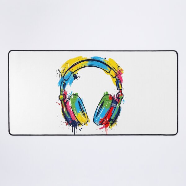 Item preview, Abstract Headphones Street Art designed and sold by Timegraf.